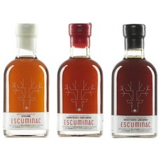 에스큐미낙 Escuminac Maple Syrup Luxury Gift 캐나다 메이플 시럽 럭셔리 선물 세트 6.8oz(200ml) 3팩, 1개