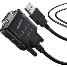 1 포트 산업용 USB 시리얼 RS232 DB9 컨버터 어댑터 LED 9개 포함 Windows 11 macOS 14 U2RS232 A용 지원, Type-A-RS232, 1개