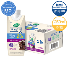 셀렉스 프로핏 우유단백질 모카 초콜릿, 250ml, 18개