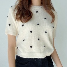 컨택유 여성용 dot point knit/니트 #108558