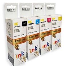 캐논 PIXMA G1910 검정+컬러 호환잉크 4색세트 복합기 호환 완제품 교체 카트리지 무한 복사기 잉크 프린터, 검정, 1개