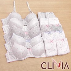 크리비아 주니어3단계 A/B컵 면브라팬티15종(3CLB15B)75A~85B