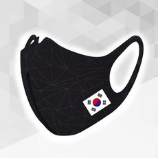 국산 태극기 코리아 아미 로카 블랙 마스크 남녀공용