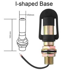 바이크라이트 앰버 트랙터 오토바이 지게차 스트로브 경고등 비콘 트럭 차량 비상 점멸등 안전 신호 램프, 03 I-shaped Base - 비콘i4