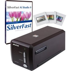 Plustek OpticFilm 8300i Ai 필름 스캐너 - 35mm 및 슬라이드를 디지털로 변환 SilverFast Studio 9 QuickScan Plus 번들 고