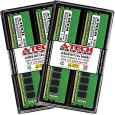 ATech 8GB DDR4 2400MHz UDIMM PC419200PC42400T CL17 DIMM 비ECC 데스크탑 RAM 메모리 모듈