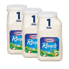 크래프트 랜치 샐러드 드레싱 Kraft Ranch Salad Dressing, 3.78L, 3개