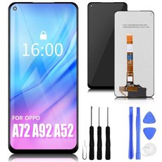 오리지널 LCD 디스플레이 터치 스크린 디지타이저 어셈블리 교체 Oppo A72 4G A92 A52 CPH2069 CPH2067 65 인치, 3) A92