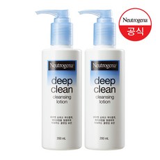 뉴트로지나 딥 클린 클렌징 로션, 200ml, 2개