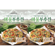 피코크 해물 부추전, 2개, 390g