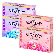 샤프란 AURA 드라이시트 40매 (스윗만다린x2+매그놀리아x2) / 건조기전용, 1set