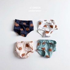 디그린 곰돌이 팬티 세트 아동 유아 이너웨어 속옷 면
