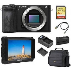 Sony Alpha a6600 Mirrorless Digital Camera Body (ILCE6600B) Monitor Bundle with Bag Lilliput 7-inc, One Color_One Size, 상세 설명 참조0, 상세 설명 참조0