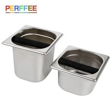 바리스타용품 에스프레소 커피 찌꺼기를위한 노크 박스 스테인레스 스틸 안티 슬립 그라인드 덤프 빈 바리 스타 가정용 도구 카페 액세서리, Large_CN, 02 Large, 1개