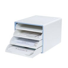 시스맥스 디럭스 오픈형 서류함 13105, 민트, 4단 민트, 4단