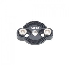 Nitze ARRI Rosette 알루미늄 합금 ARRI Rosette Mount 2 개의 1/4 "나사-N64G, Black, 1개