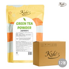 카일스 프리미엄 그린티 카페 파우더 500g 분말, 1개입, 12개