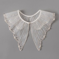 니트진주케이프레이어드카라