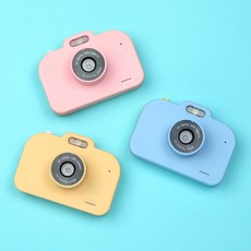 [4800만 화소] 황금시루 어린이카메라 미니 키즈 카메라 유아 선물 레트로 장난감 디카 고화질, 카메라, 옐로우