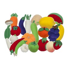 꼬마천사 헝겊 시장놀이 과일채소 모형 인형세트 22종