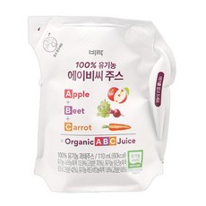 100%유기농에비씨주스 110ML비락, 110ml, 1개