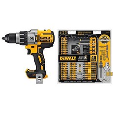 디월트 DCD996B 20V 맥스 XR 해머 드릴 베어 키트+DWA2T40IR 임팩 스크드라이빙 세트 40pc, 1개