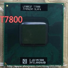 오리지널 인텔 CPU 노트북 코어 2 듀오 T7800 4M 소켓 479 캐시/2.6GHz/800/듀얼 (100% 작동)