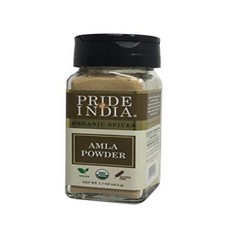 Pride Of India- Organic Amla (Indian Gooseberry) G Pride Of India - 유기농 Amla(인디언 구스베리) 그라운드 - 1.7온스(, 1개, 48.2g