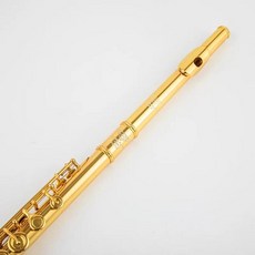 플룻 플루트 미국 파웰 PS705 24K 금도금 C 튠 17 오픈 홀 전문 테스트 악기 연주, 1개