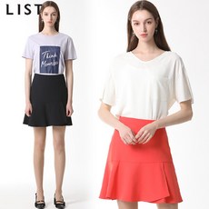 [리스트(LIST)] 플라운스 헴 스커트 (택가격:108000원)