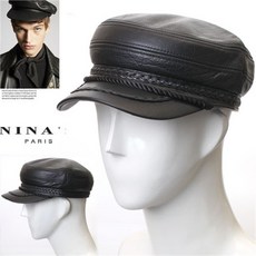 니나스파리 4SIZE 마도로스 남자가죽챙모자 8SH126