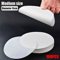 일회용 누출 방지 종이 커피 컵 뚜껑 필름 넘침 우유 차 테이크아웃 음료 100 개, 02 Medium 100pcs, 1개