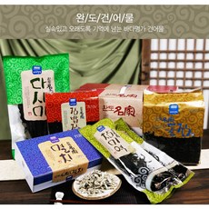 완도특산 프리미엄 김 미역 멸치 종합선물세트, 1세트
