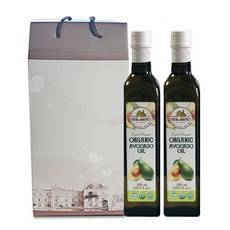 [선물세트] Farm to Market 유기농 엑스트라버진 냉압착 아보카도오일 500mlx2병, 2개, 500ml