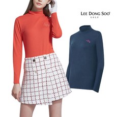 럭스골프 이동수골프 여성 하프넥 약기모 골프 이너웨어셔츠 LD19TSFWTS