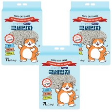 두부랑캣츠 극세입자 오리지널 모래 7LX3개 2.6kg 리뉴얼, 3개