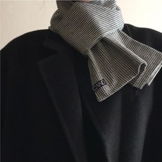 [CAND] 폴로 깅엄 체크 NO3 간절기 실내용 목도리 보풀없는 면 코튼 짧은 미니 숏 쁘띠 머플러