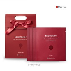 Medytox 뉴라덤 하이드레이션 마스크 팩 선물 세트 골프 아웃도어 스포츠 애프터케어, 뉴라덤 애프터골프 마스크 4매입/1세트