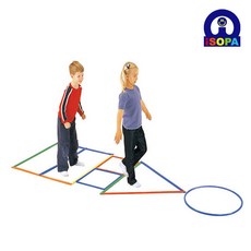 아이소파 아이짐 후프시스템 IGM-20 어린이집 유아 액션 후프 단체 게임 체육 교구, 1개 1개