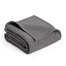 PLUSH BLANKET BY VELLUX - King Heavyweight Micromink Warmest Bedspread Pet-Friendly Bed Bedsp, 1