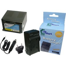 AG DVX100B 배터리 및 충전기 카플러그 EU 어댑터 포함 교체 CGR D54 디지털 캠코더 충전기와 호환 5400mAh 7.4V 리튬이온, 1개
