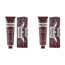 Proraso Shaving Cream Nourishing for Coarse Beard 5.2Oz 프로라소 쉐이빙 크림 거친 수염용 150ml 2팩, 2개
