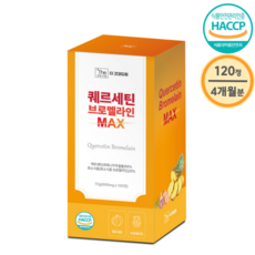 더건강드림 브로멜라인 퀘르세틴 식약처 HACCP 인증 1박스 120정