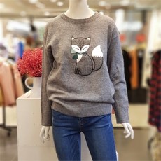 SOUP NC10 여우 라운드 니트 SVALK01