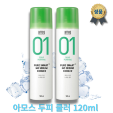 두피 쿨링 스프레이 퓨어스마트 쿨러 120ml 두피열 냉각 집중력 향상, 2개