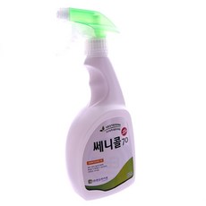 천연 첨가물 살균소독제 발효알콜75% 쎄니콜70 세균감염및 식중예방, 3개, 450ml