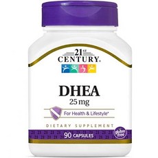 21st Century DHEA-25 mg Capsules 90 ea, 1개, 90개