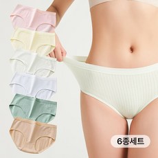 주디앤 여성 고양이 순면 팬티 6종세트