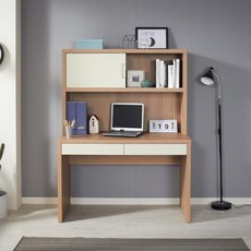 데코라인 두툼 책상 SET (책상+상단책장) 학생 독서실 책장세트 PC 컴퓨터 공부방 중학생 고등학생책상, 책상+상단책장 SET