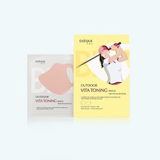 오제끄 아웃도어 비타토닝 패치/버디형3회분(1회분 개별 파우치형)/ 자외선차단/ 선패치/ 미백/ 골프/ 골프패치/ 골프마스크/ 스포츠/ 낚시/ 운동/ 등산/ 야외활동/ 필수템, 13.4g, 1개